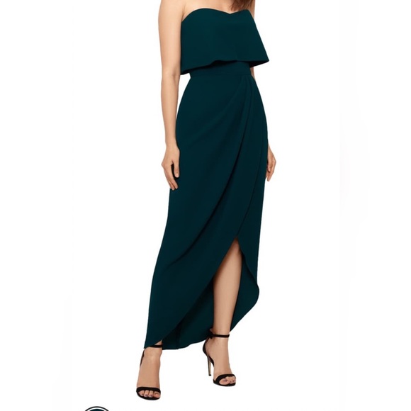 xscape strapless dress